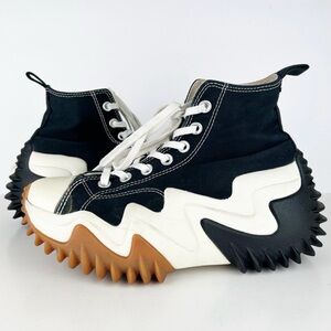 Converse Run Star Motion Hi Platform Shoes Black/White Unisex Women’s size 7